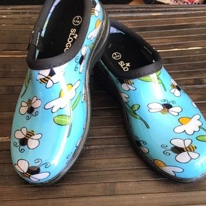 🚨B2G1 New SLOGGERS Blue Bee & Daisy Waterproof Rain/Weather Booties